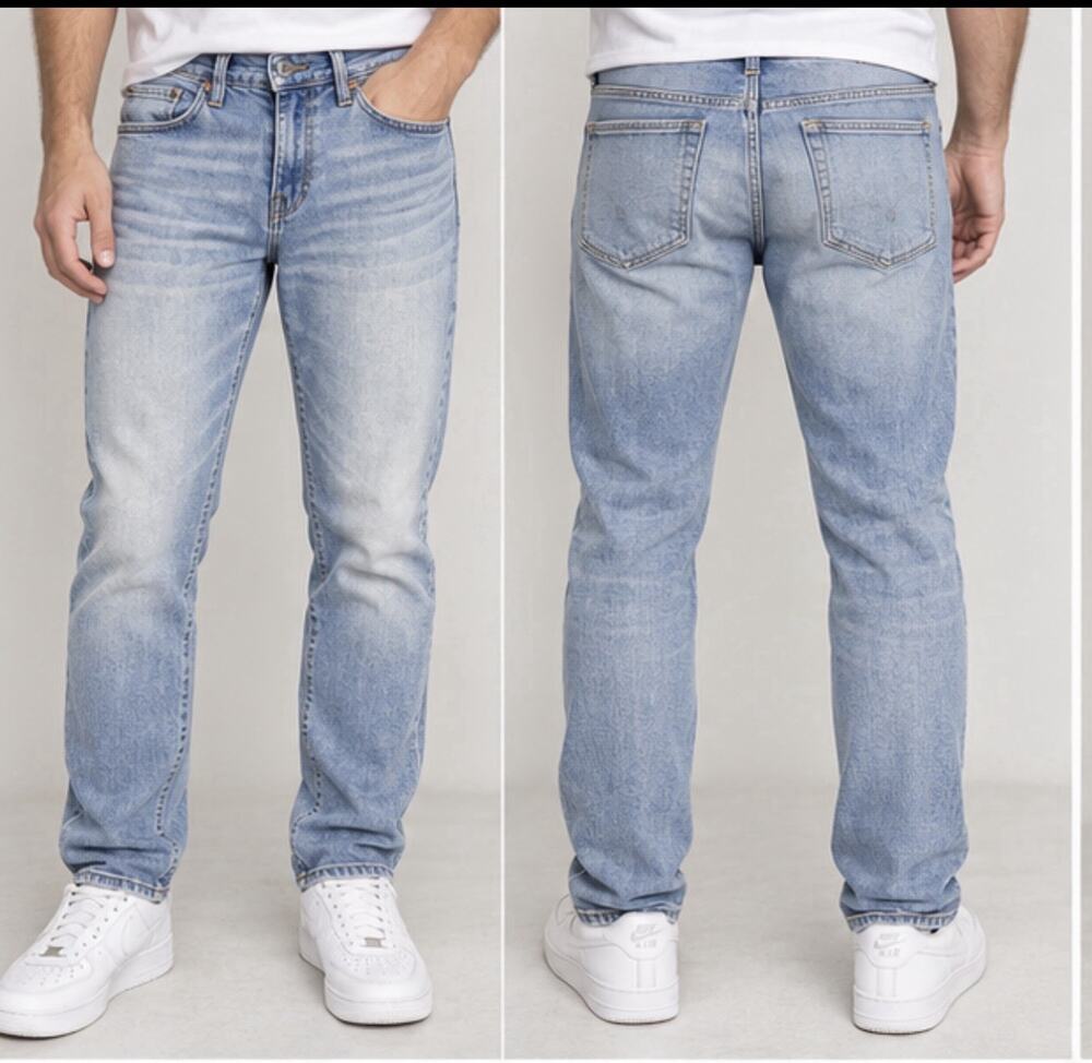 American Eagle AirFlex+ Mens Jeans 28x30 Light Wash Stretch Denim
